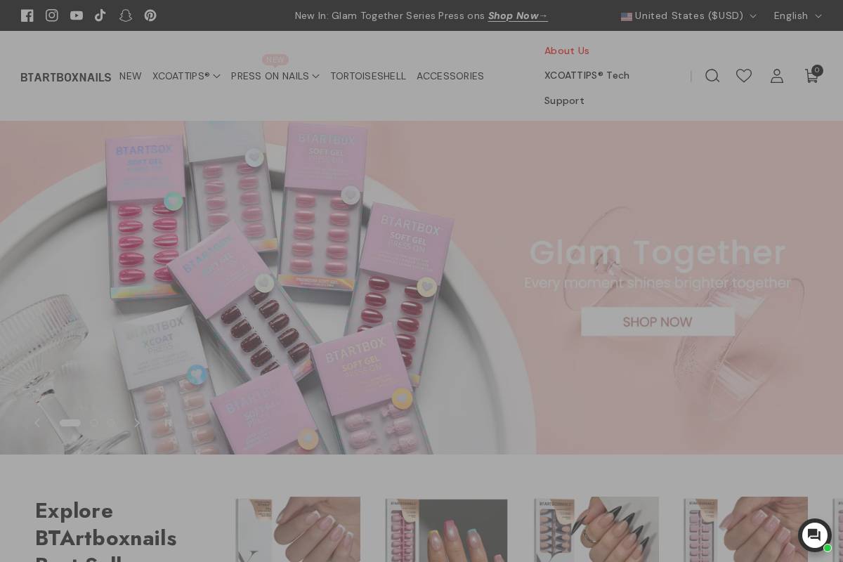 BTArtboxnails homepage screenshot