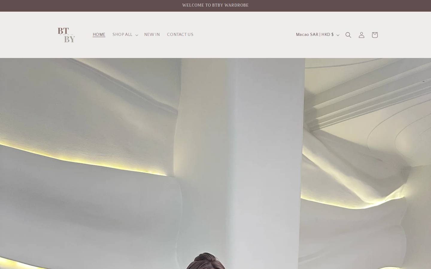btbywardrobe.com homepage screenshot