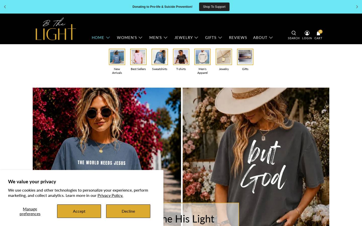 bthelightboutique.net homepage screenshot