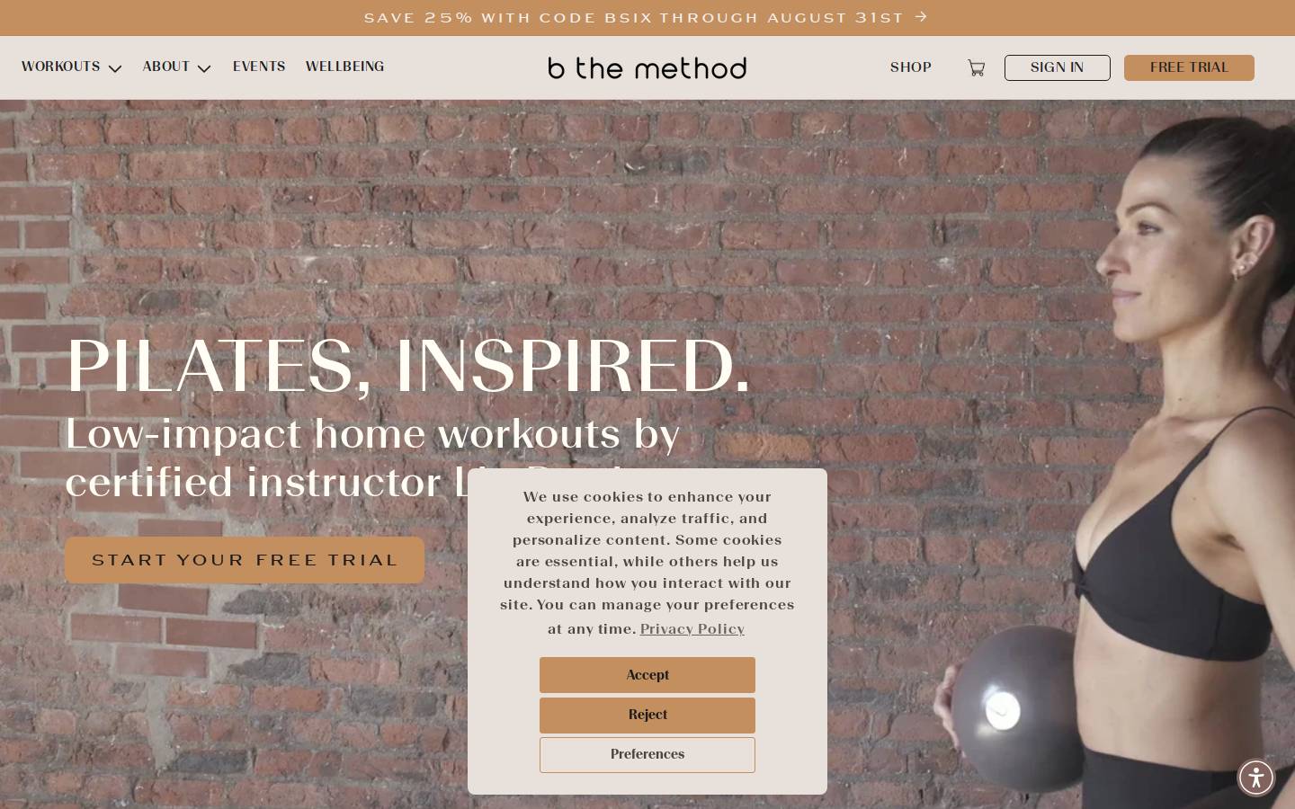 bthemethod.com homepage screenshot