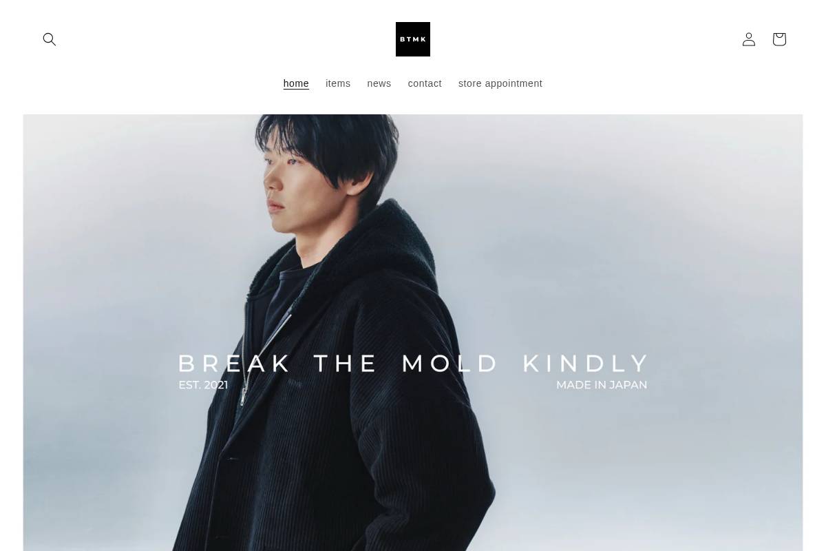 btmk.jp homepage screenshot