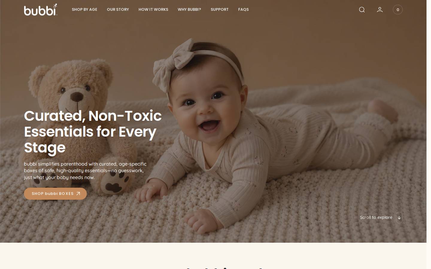 bubbi.co homepage screenshot