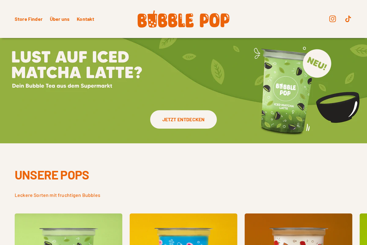 bubble-pop.de homepage screenshot