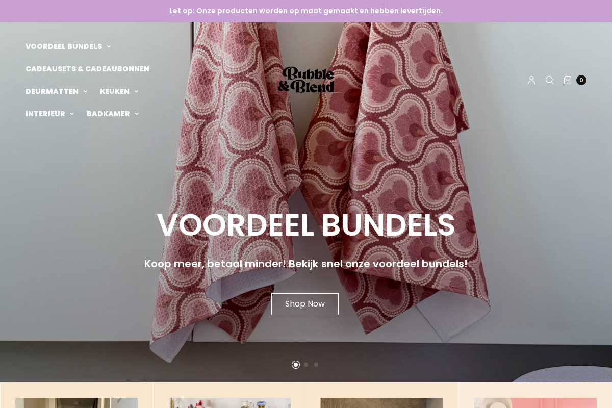Bubbleandblend homepage screenshot