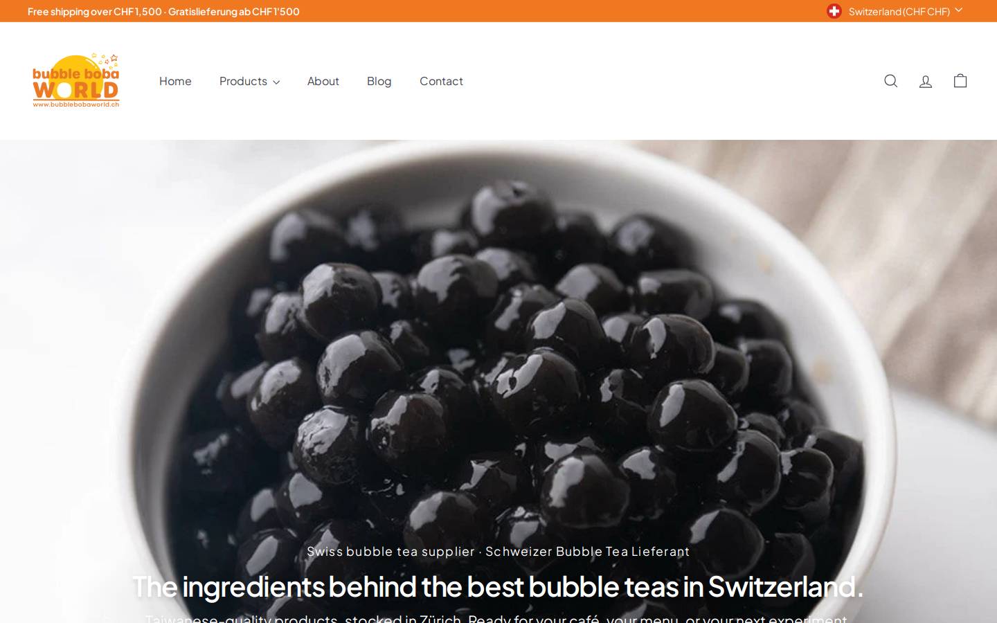 bubblebobaworld.ch homepage screenshot