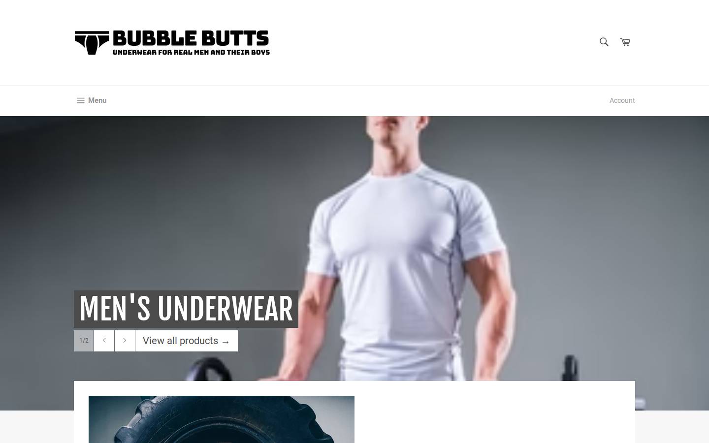 bubblebuttunderwear.com.au homepage screenshot