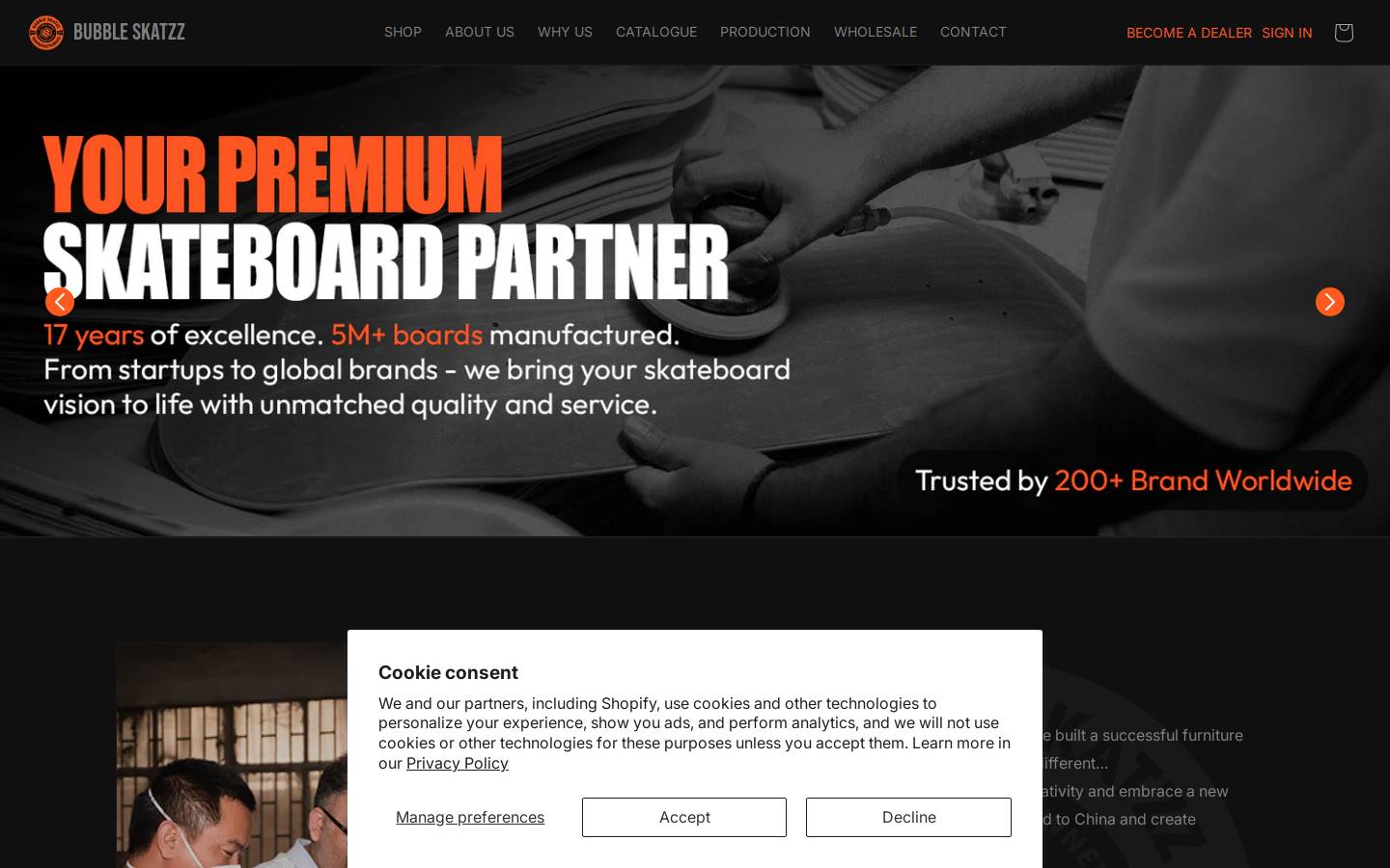 bubbleskatzz.com homepage screenshot