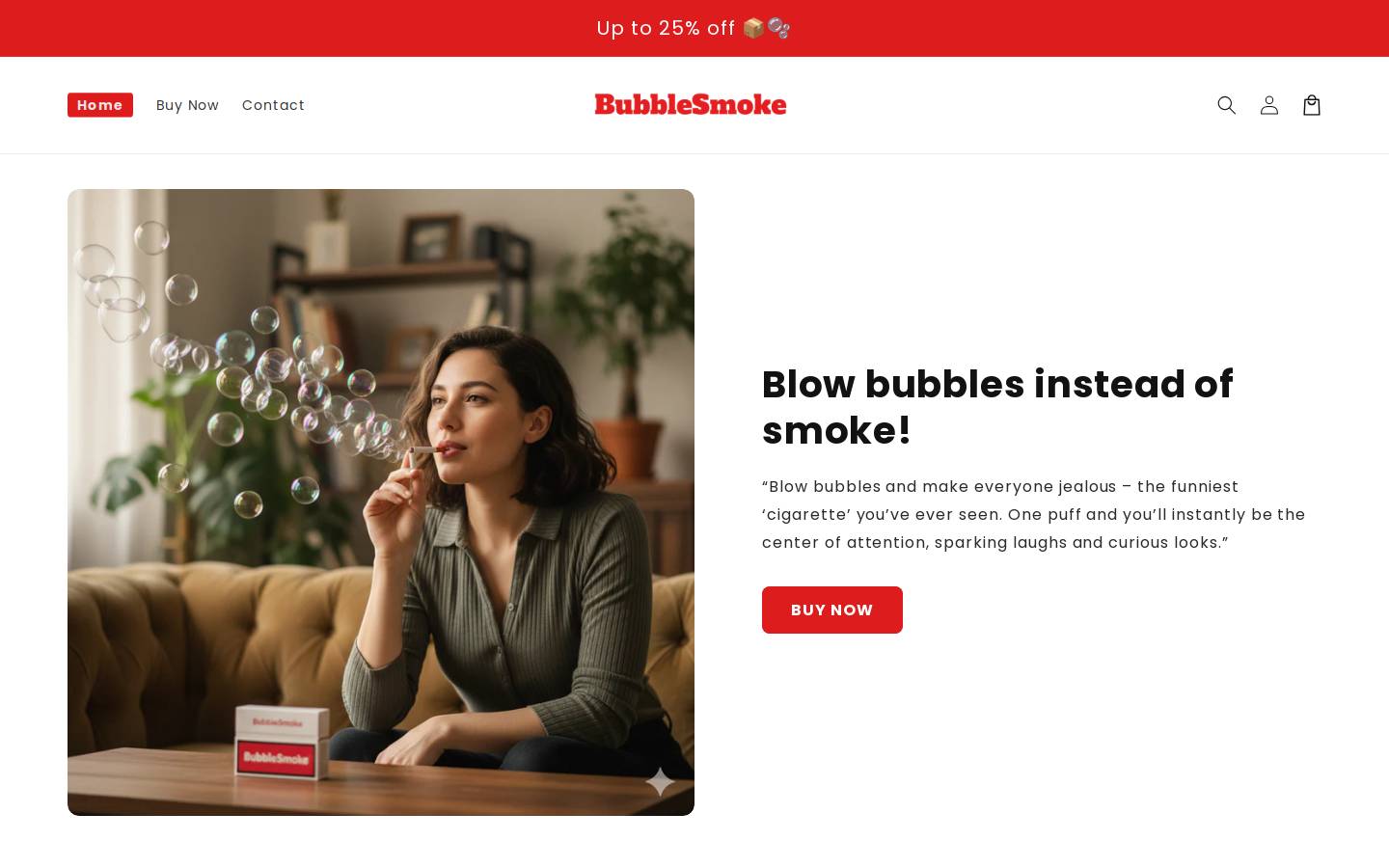 bubblesmoke.co homepage screenshot