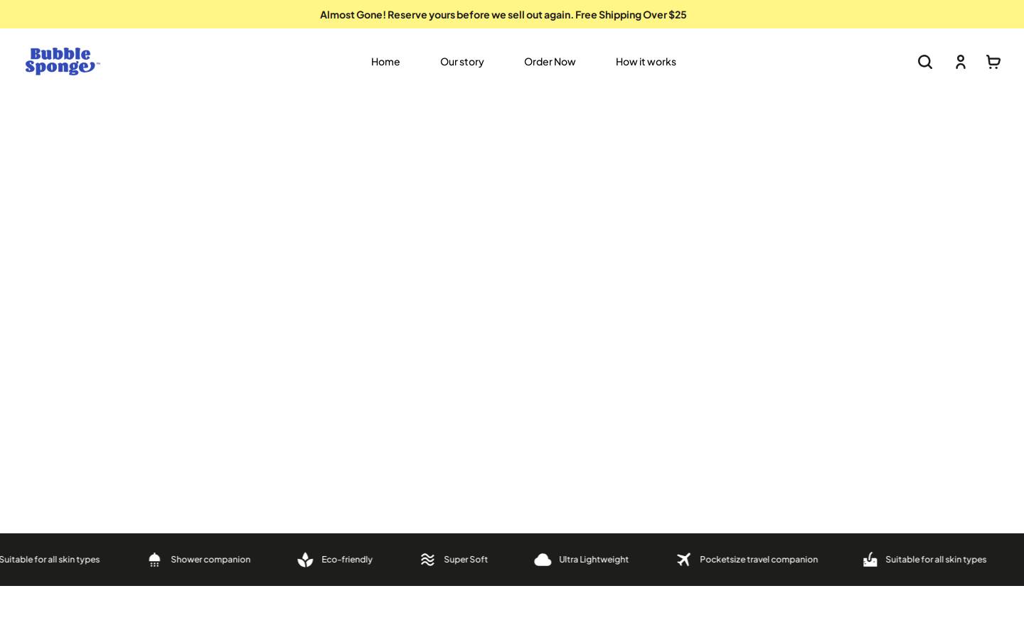 bubblesponge.com homepage screenshot