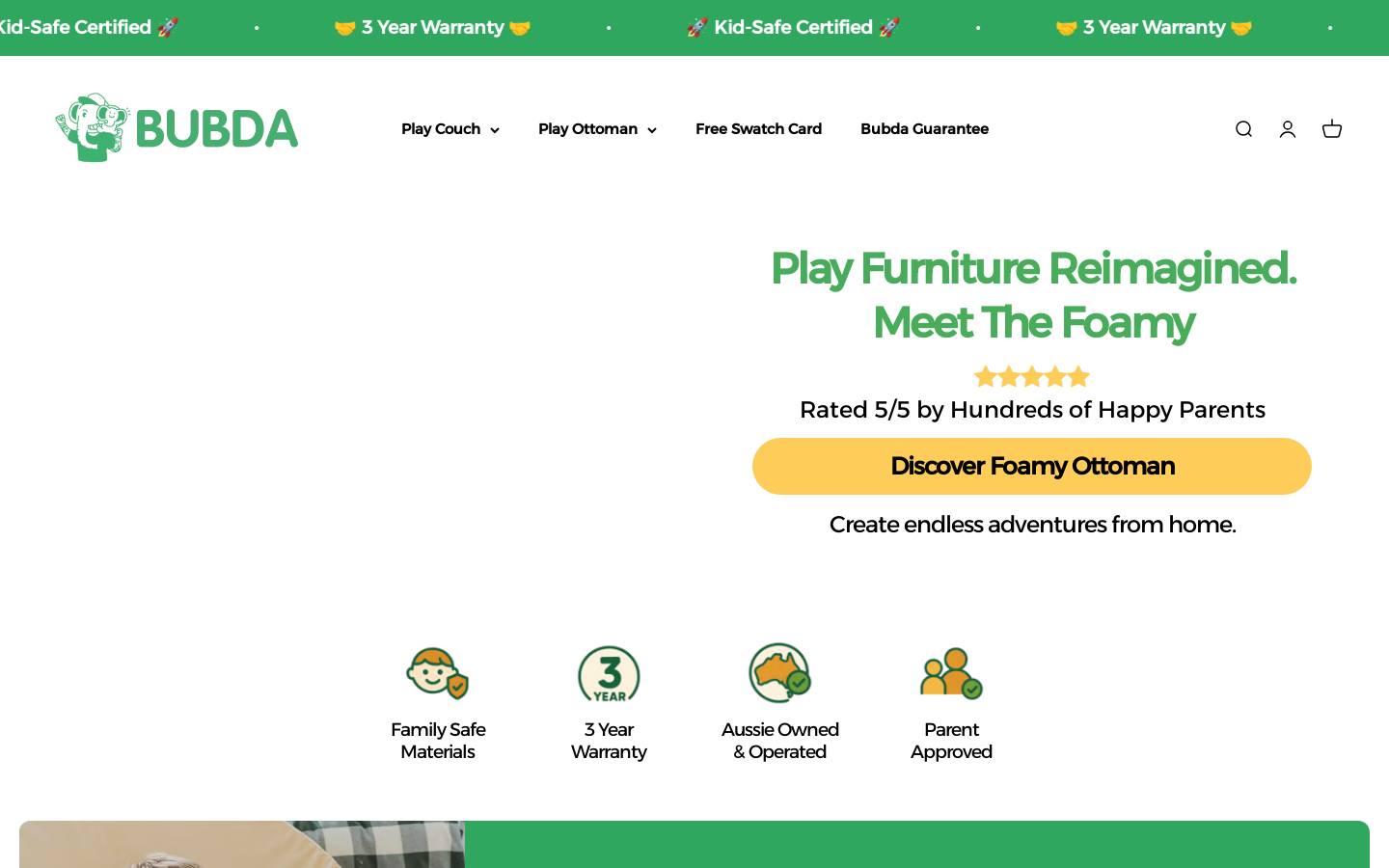 bubda.com homepage screenshot