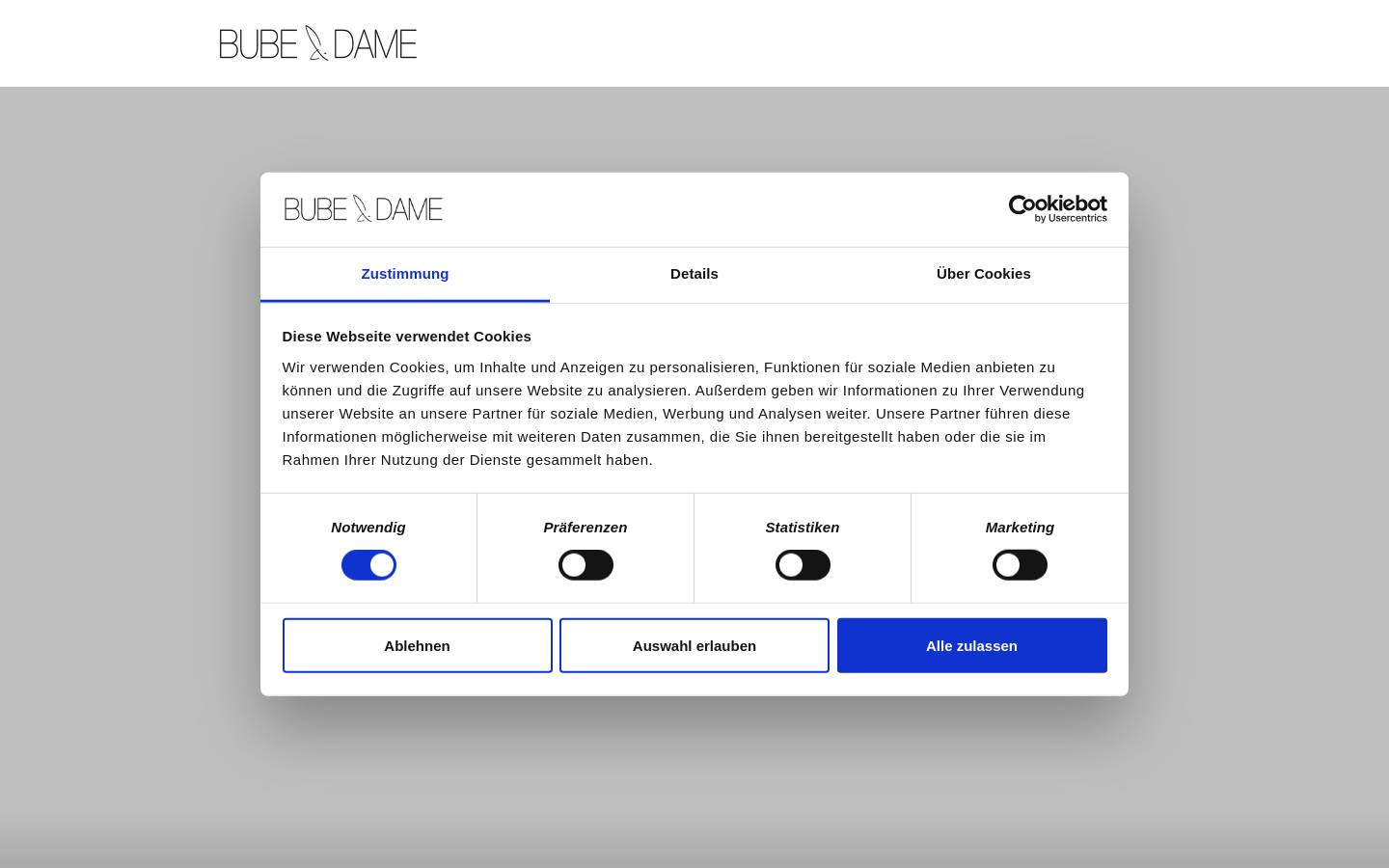 bube-dame.com homepage screenshot