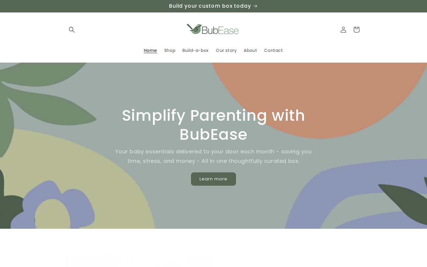 bubease.com.au homepage screenshot