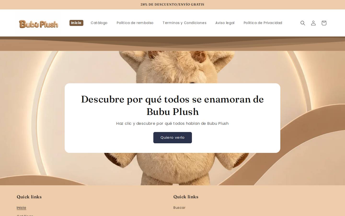 bubuplush.store homepage screenshot