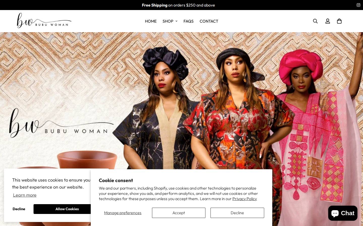 bubuwoman.com homepage screenshot