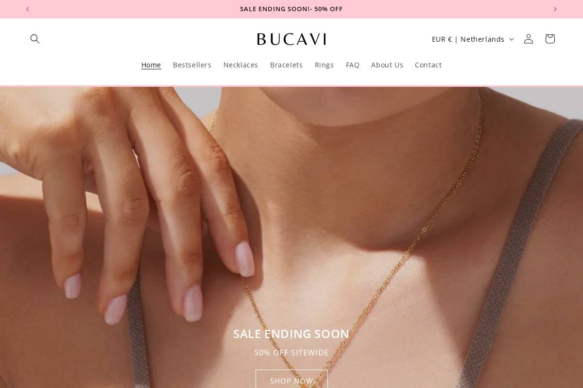 Bucavi homepage screenshot