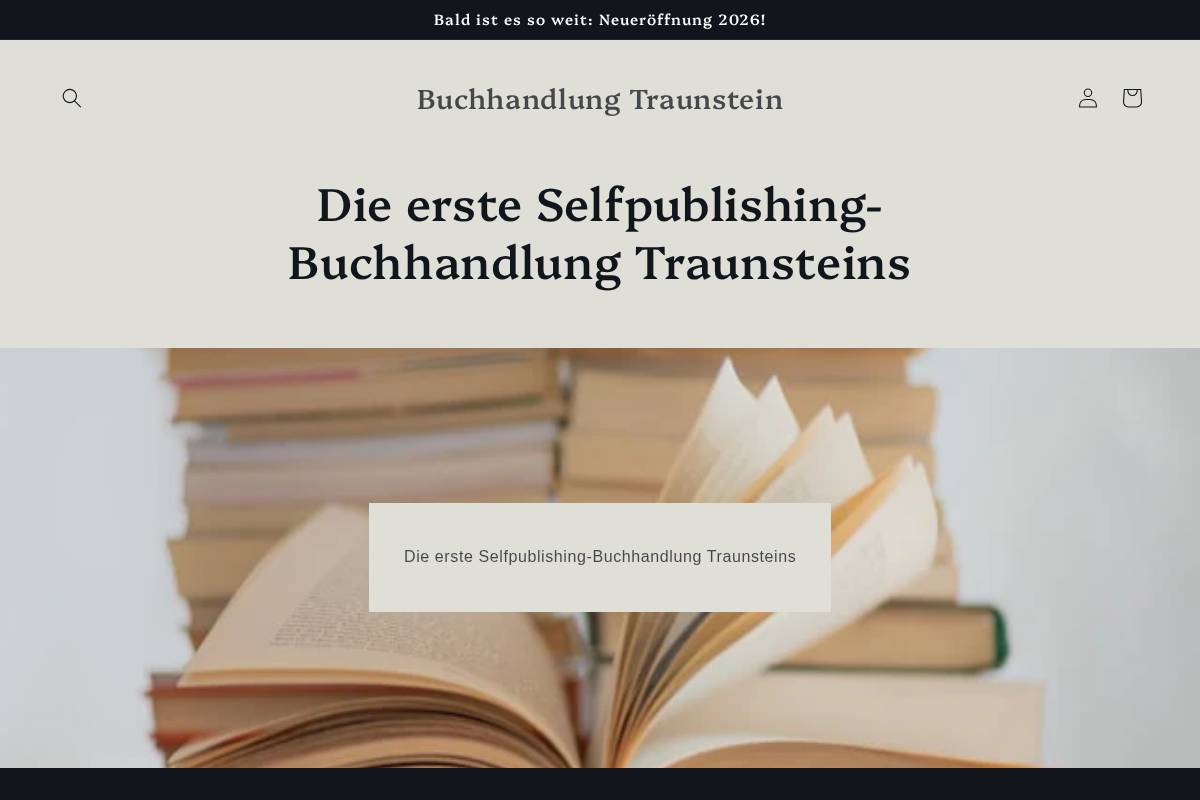 buchhandlung-traunstein.de homepage screenshot