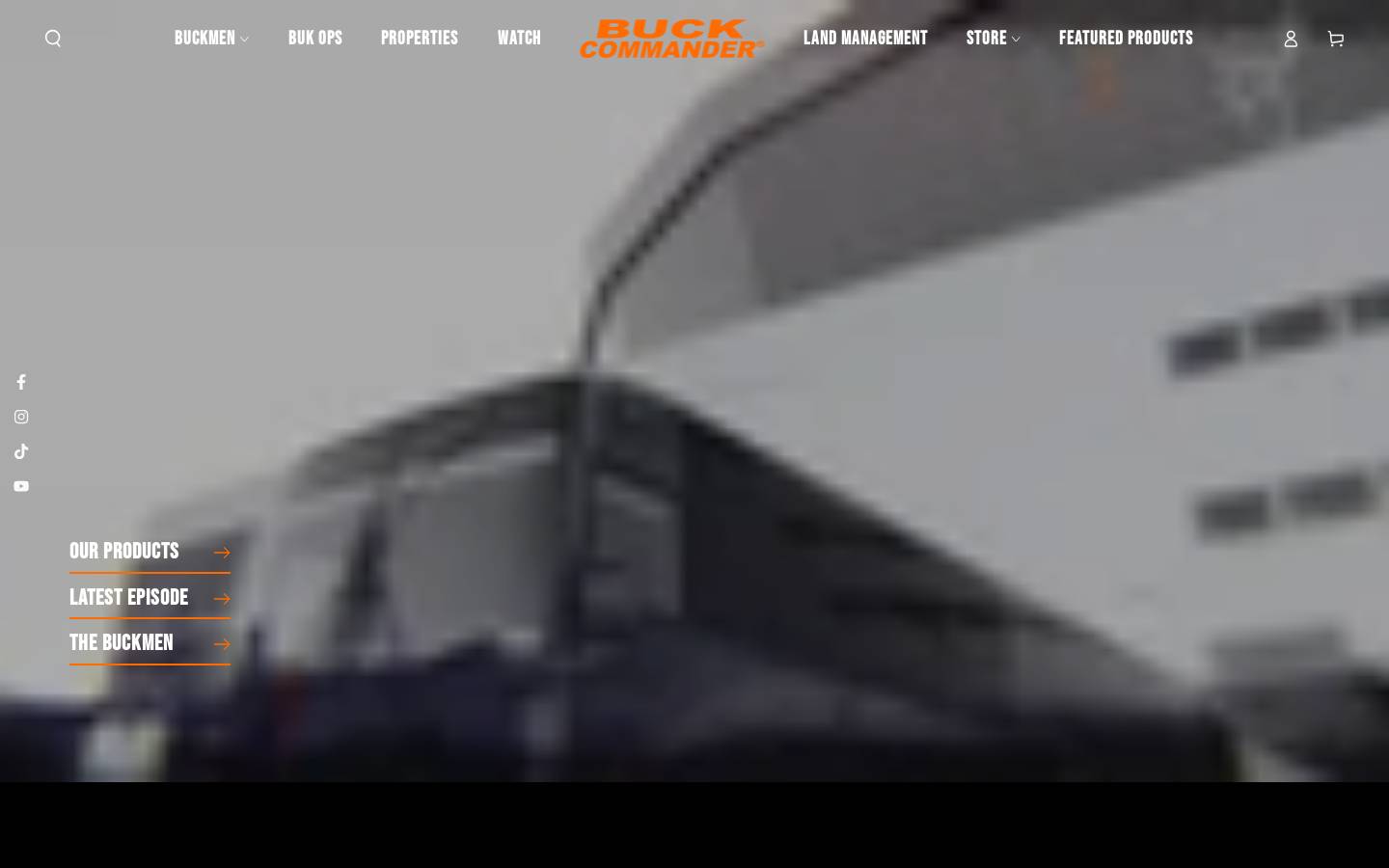 buckcommander.com homepage screenshot