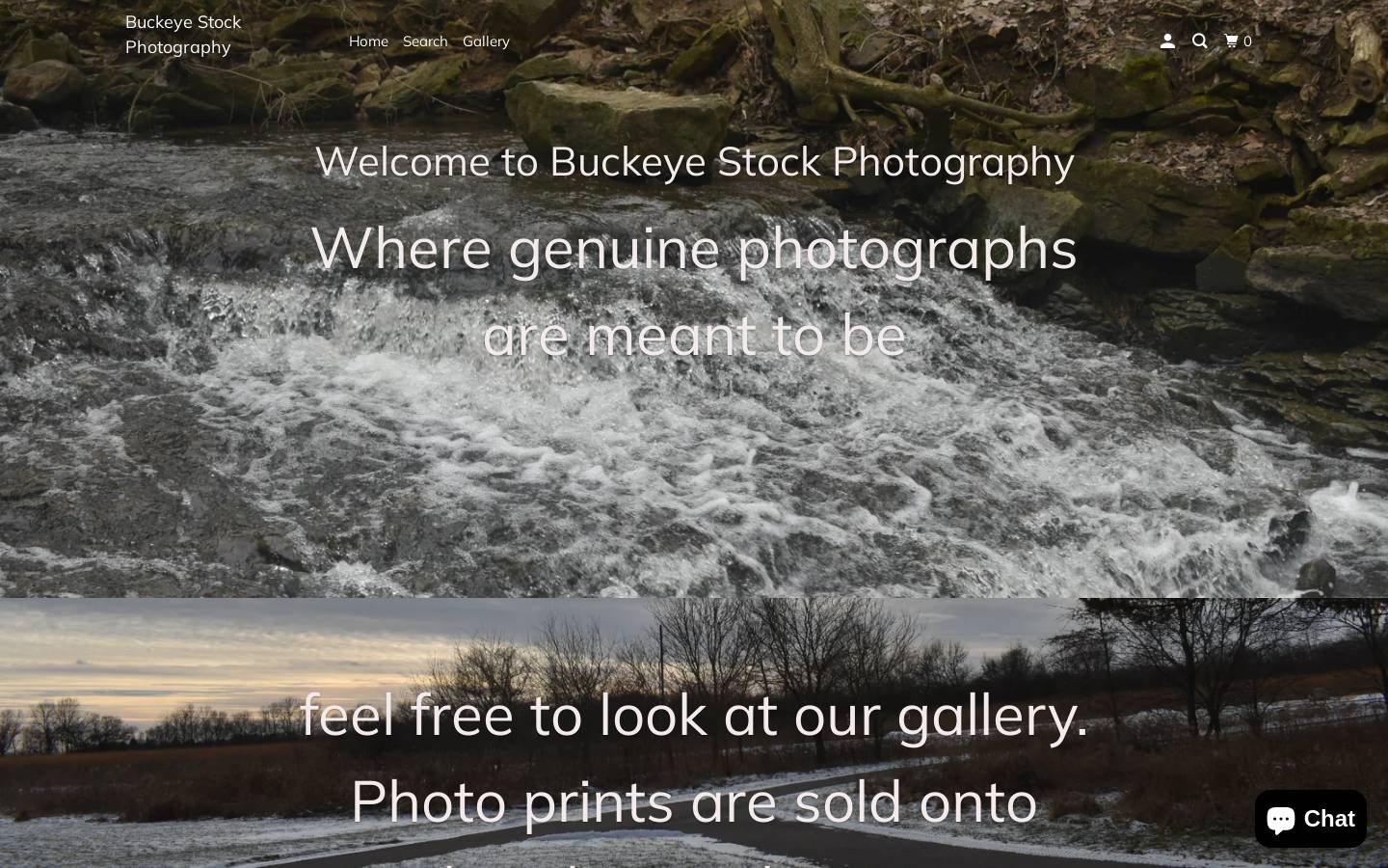 buckeyestockphotography.com homepage screenshot