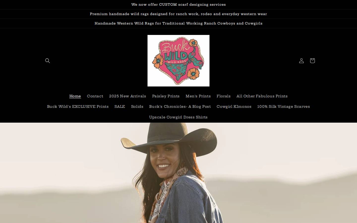 buckwildrags.com homepage screenshot