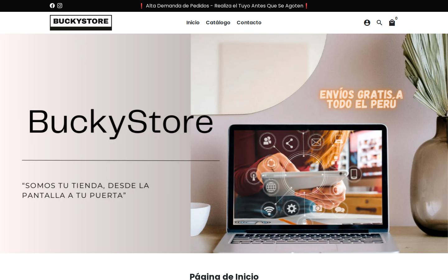 buckystoreperu.com homepage screenshot