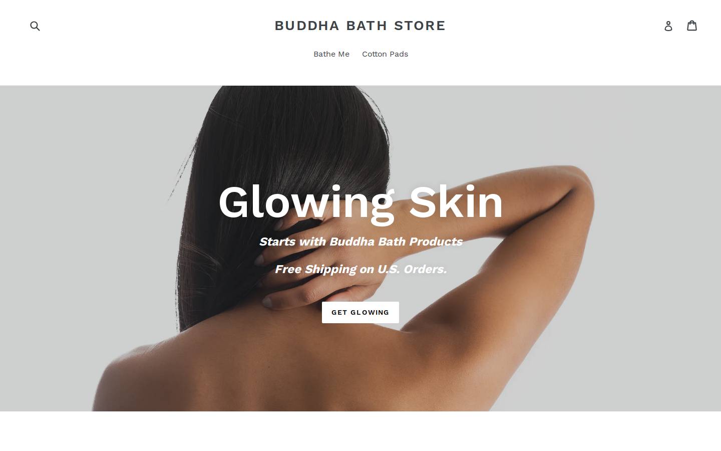 buddhabathstore.com homepage screenshot