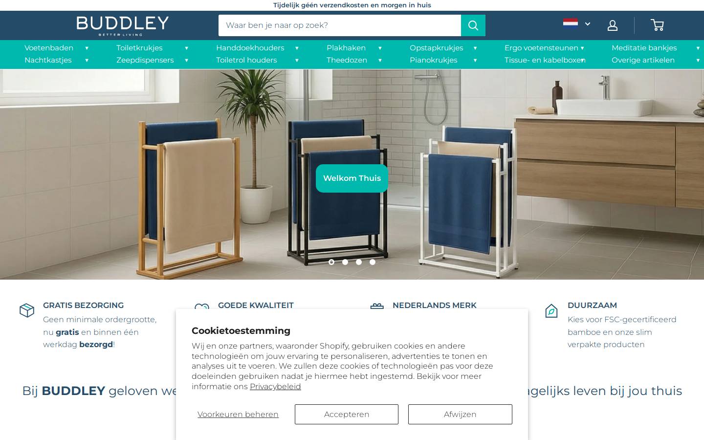 BUDDLEY homepage screenshot