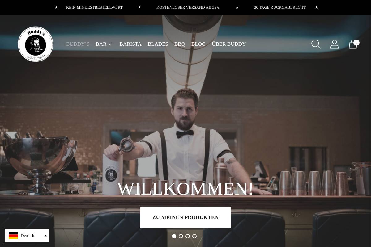 buddysworld.de homepage screenshot