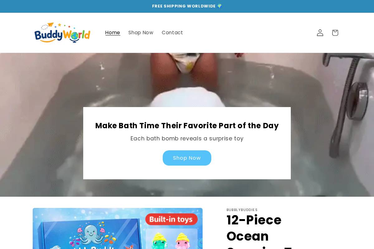 Buddyworld homepage screenshot