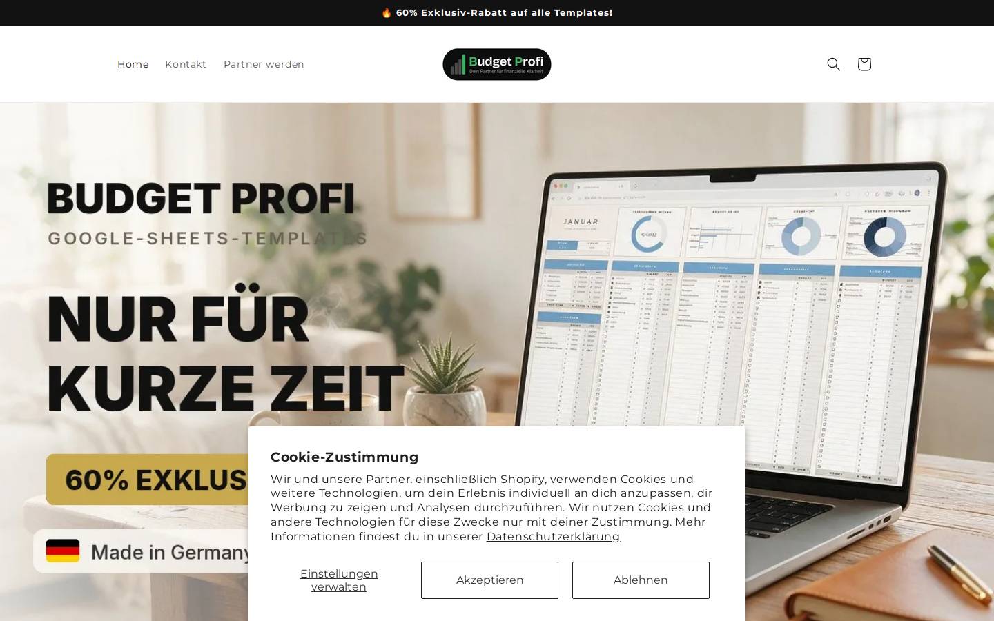 budget-profi.store homepage screenshot