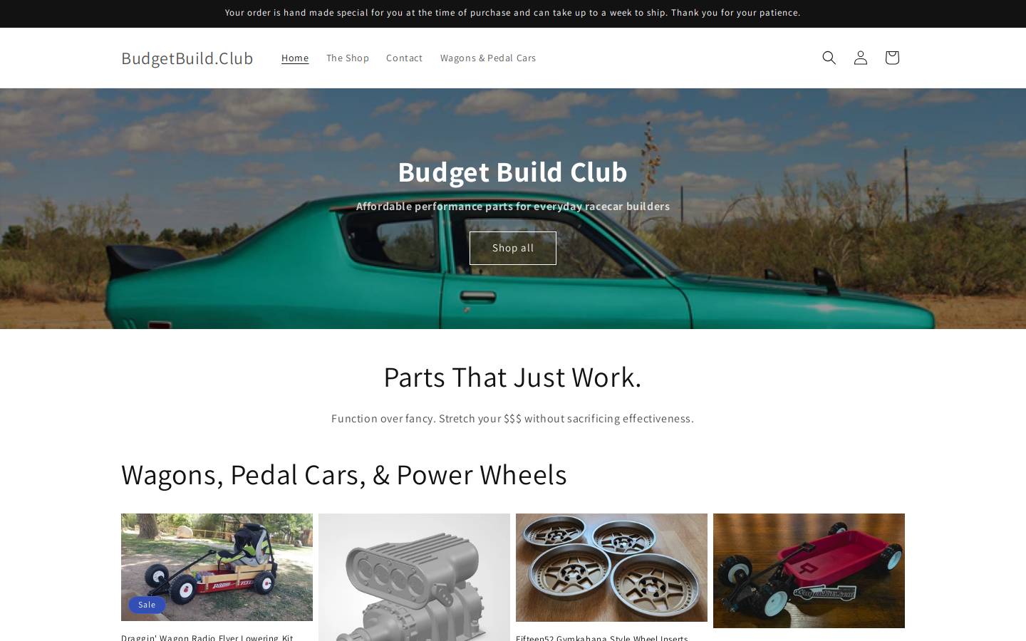 budgetbuild.club homepage screenshot