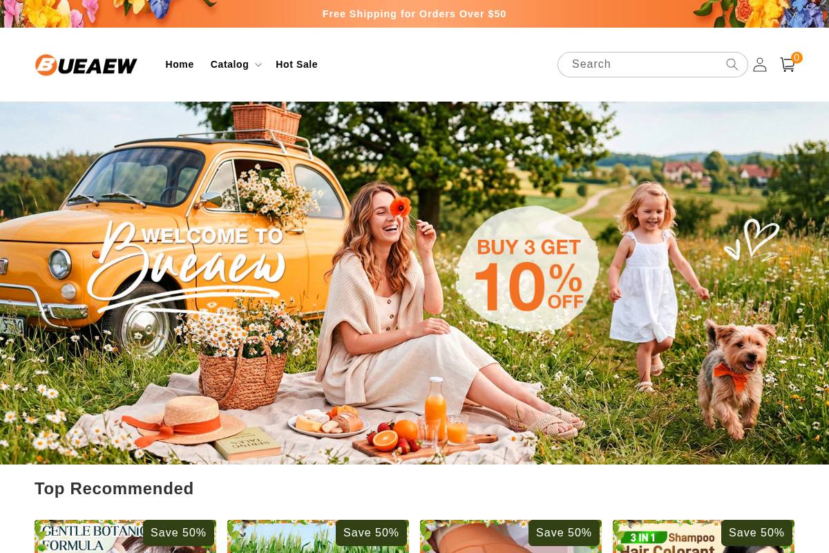 Bueaew homepage screenshot