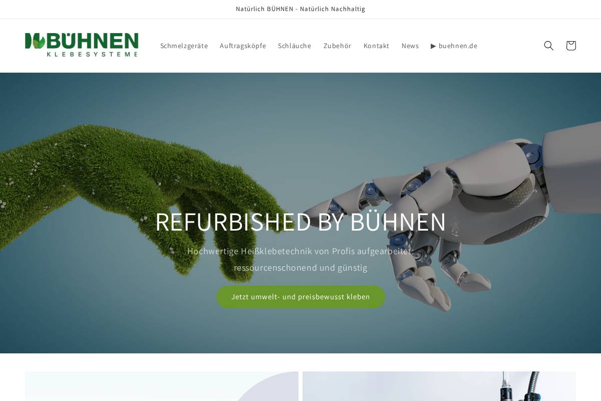 buehnen.shop homepage screenshot