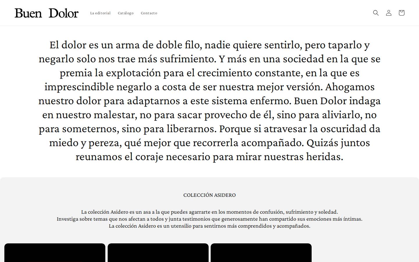buendolor.com homepage screenshot