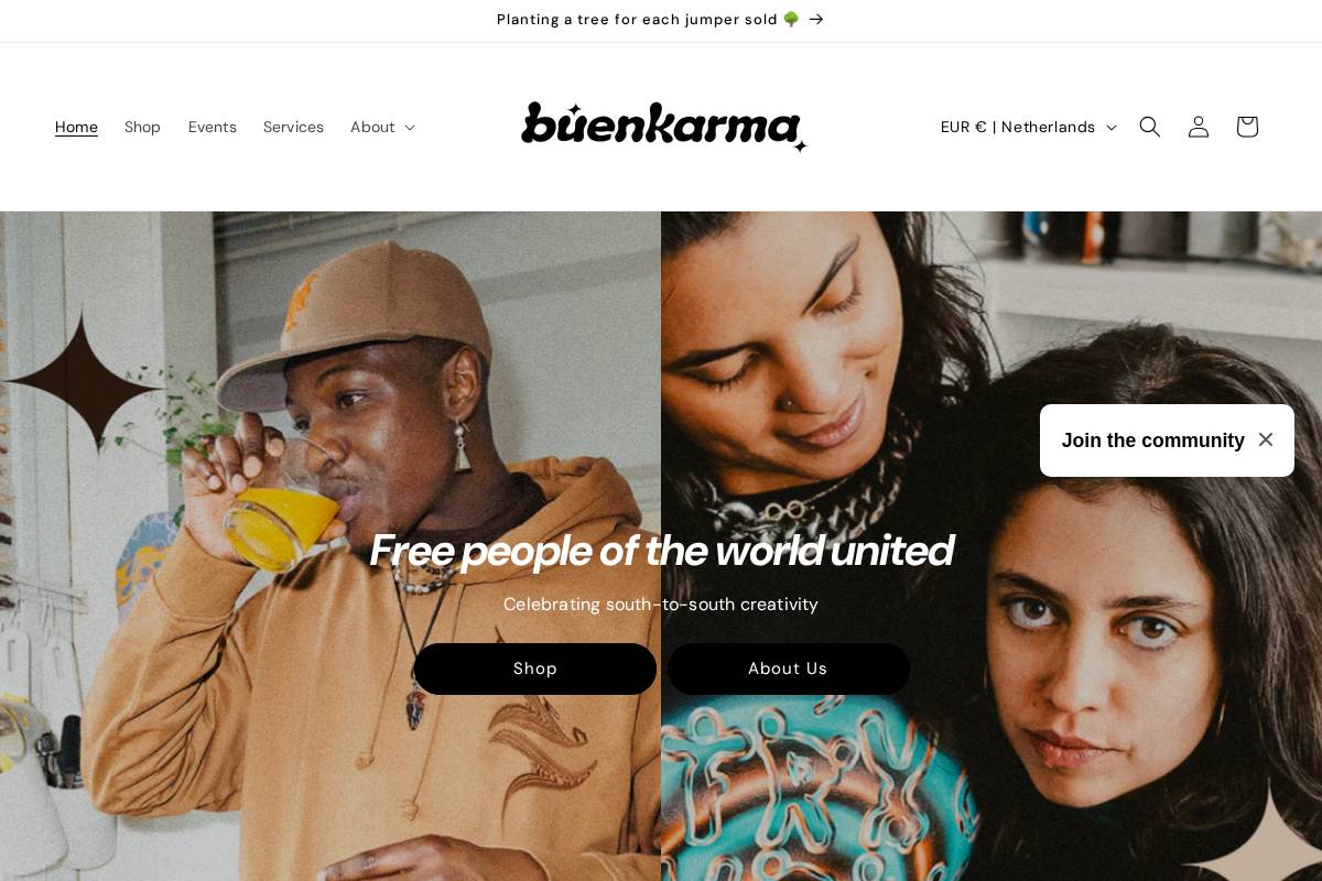 buenkarma.org homepage screenshot