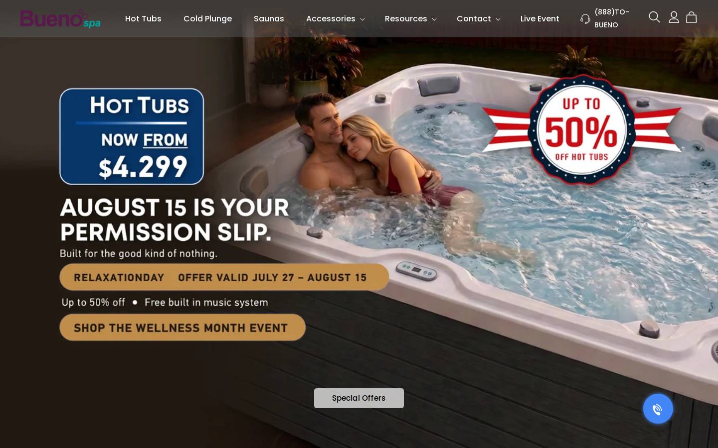 buenospa.com homepage screenshot