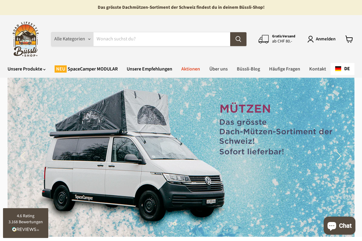 Büssli-Shop GmbH homepage screenshot