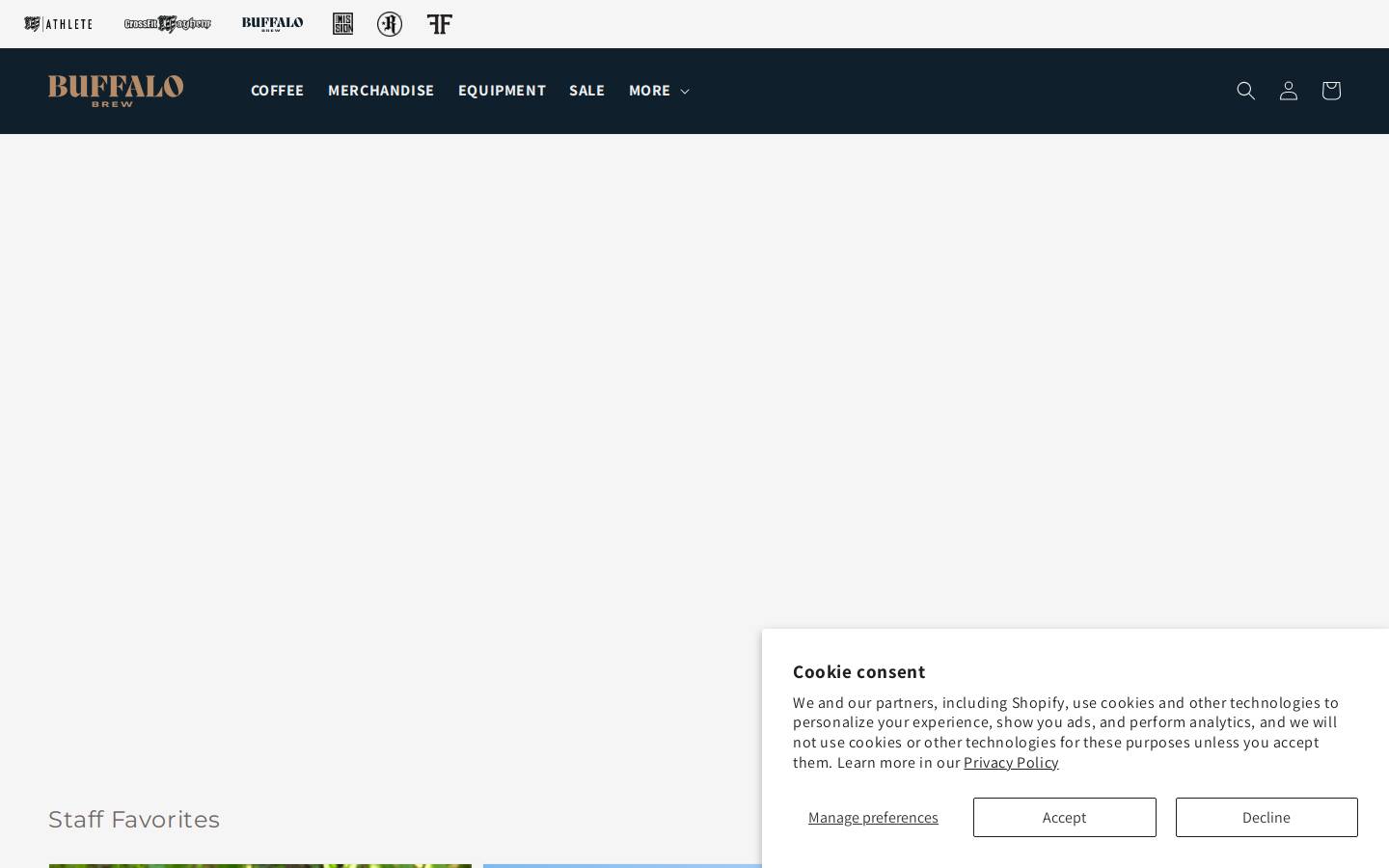 buffalobrewcoffee.com homepage screenshot