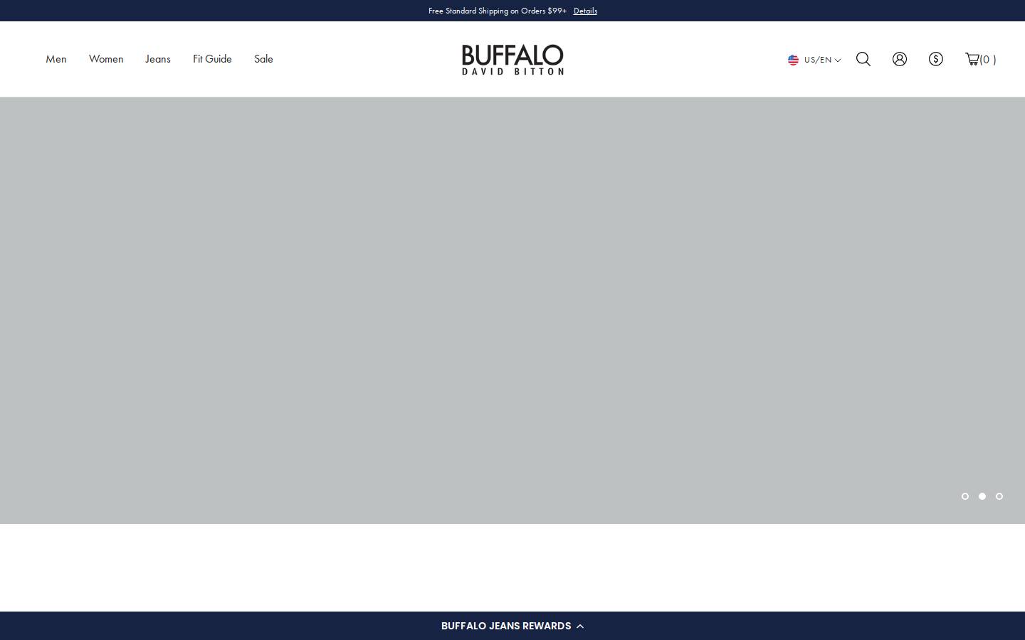 Buffalo David Bitton homepage screenshot