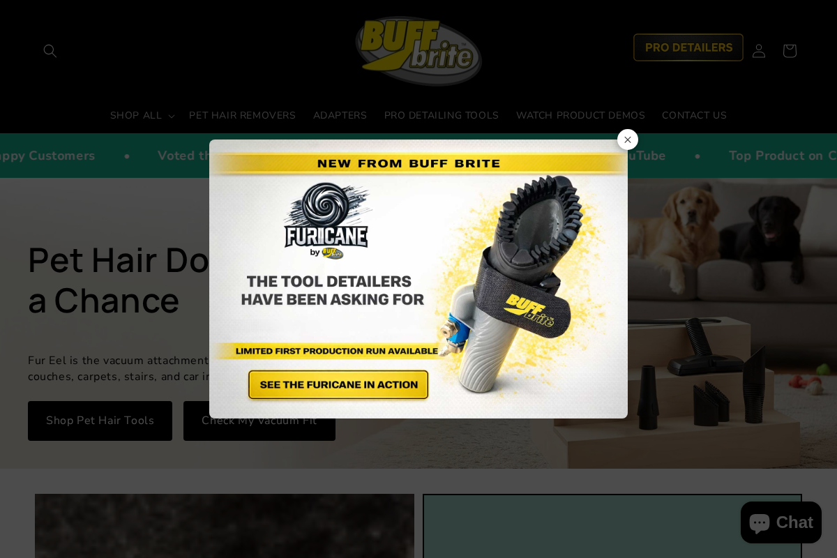 buffbrite.com homepage screenshot