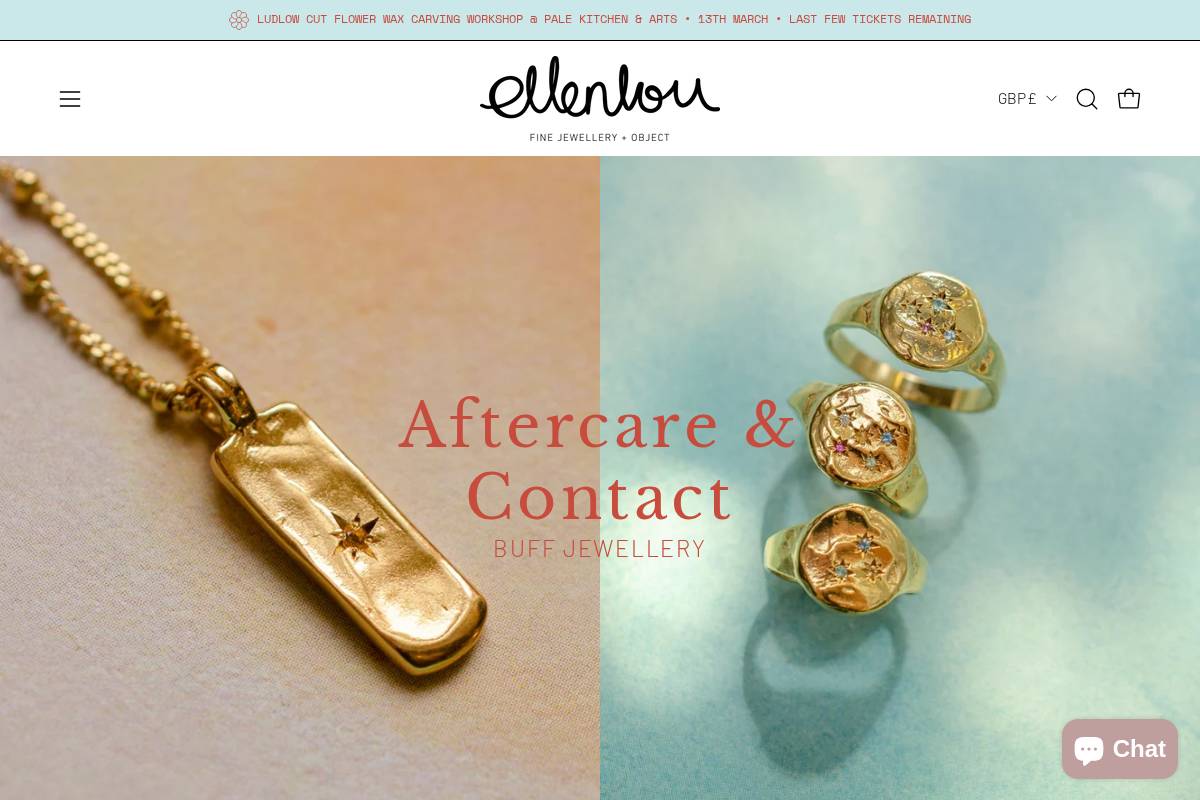 buffjewellery.com homepage screenshot