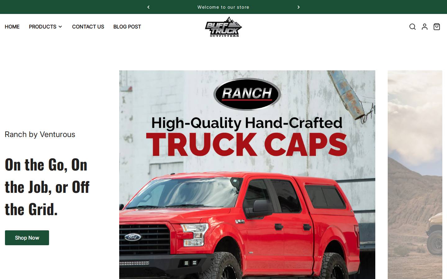 bufftruck.com homepage screenshot