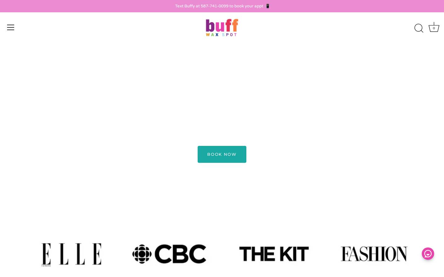 Buffwaxspot homepage screenshot