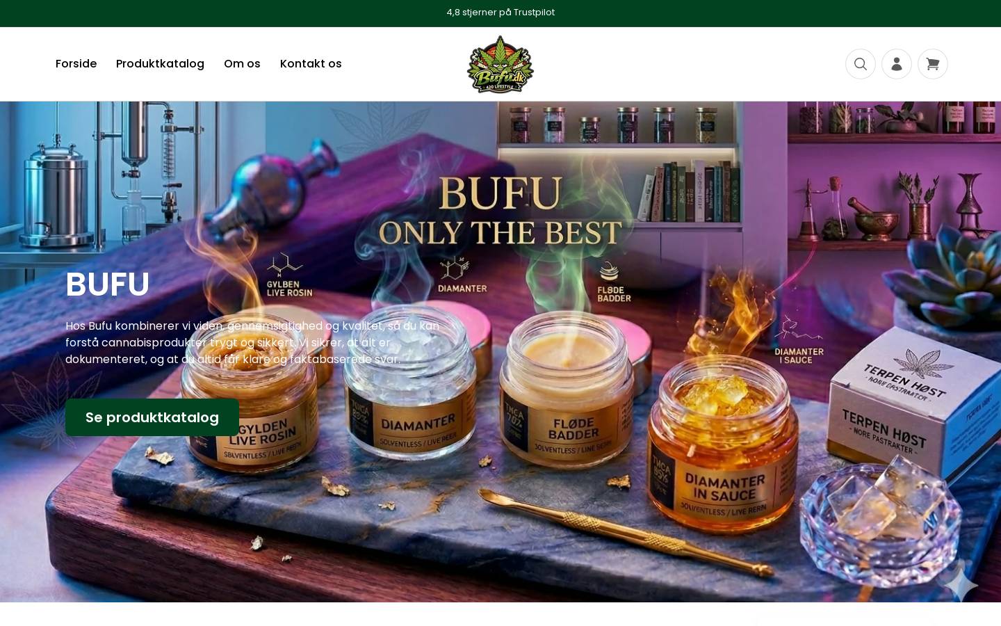 Bufu homepage screenshot