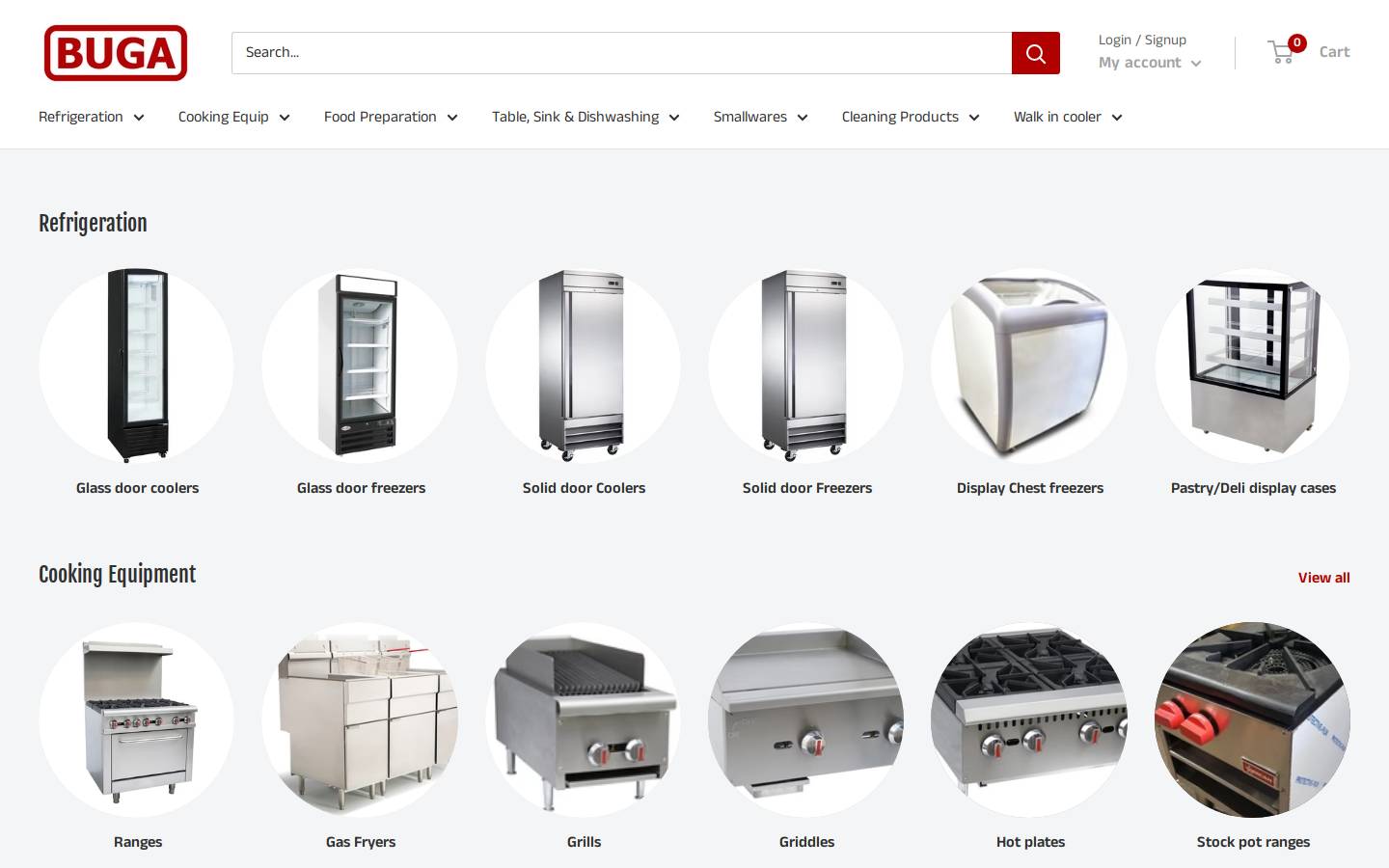 buga.ca homepage screenshot
