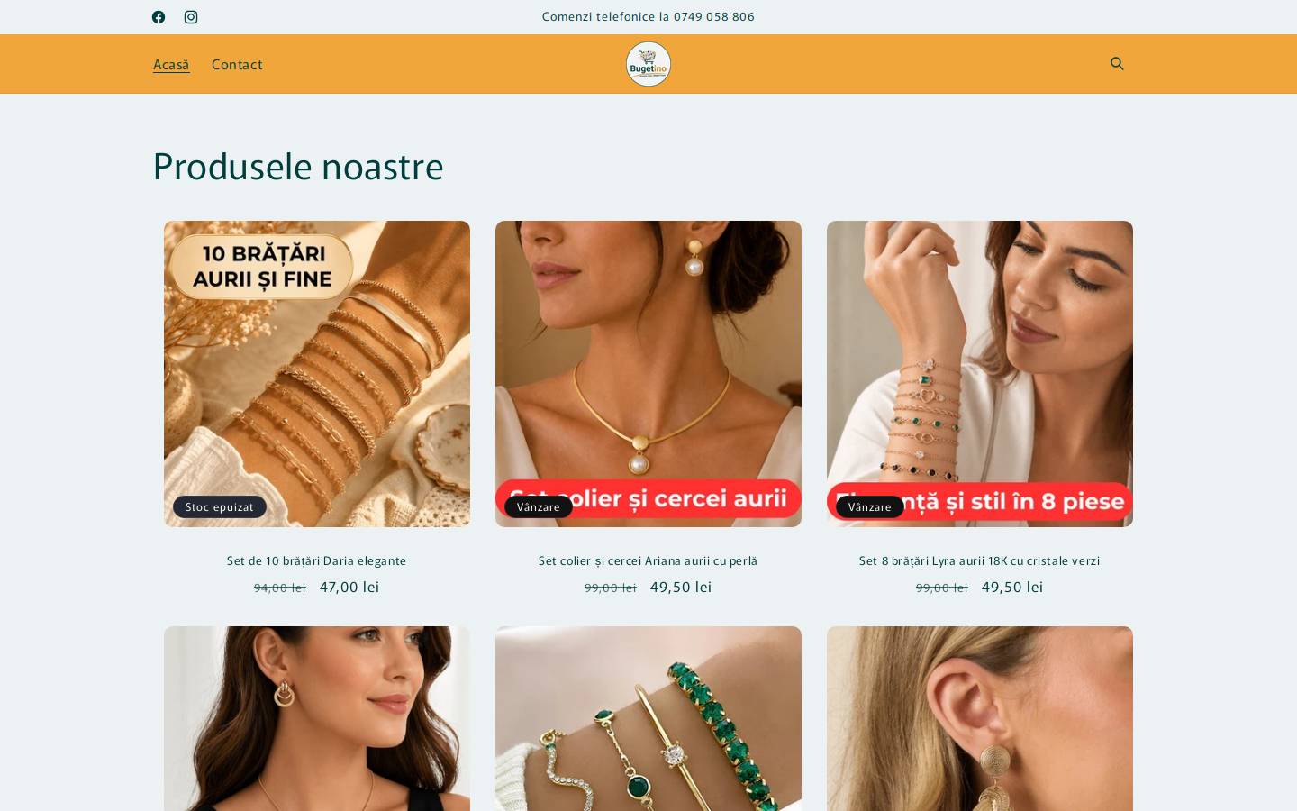 bugetino.ro homepage screenshot