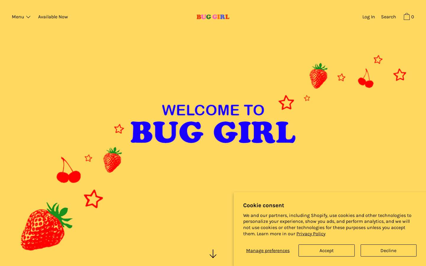 buggirl200.com homepage screenshot