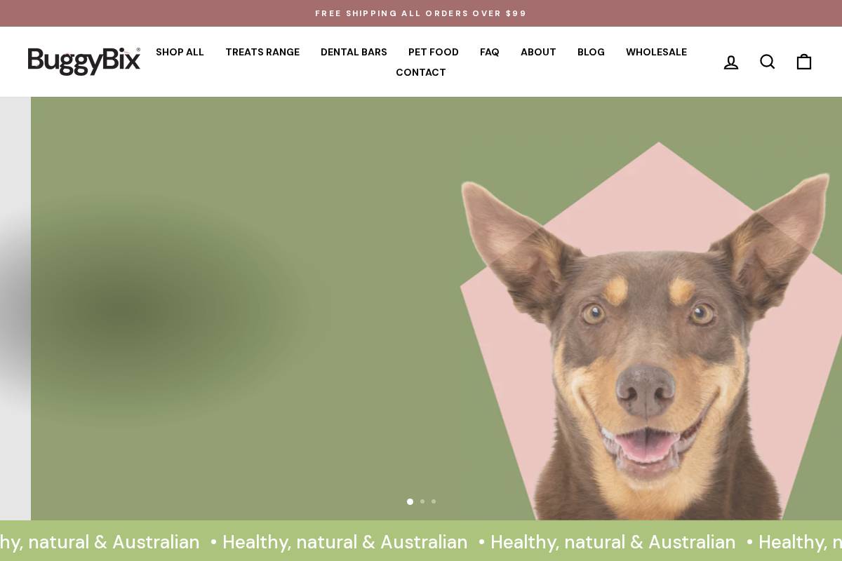 buggybix.com.au homepage screenshot