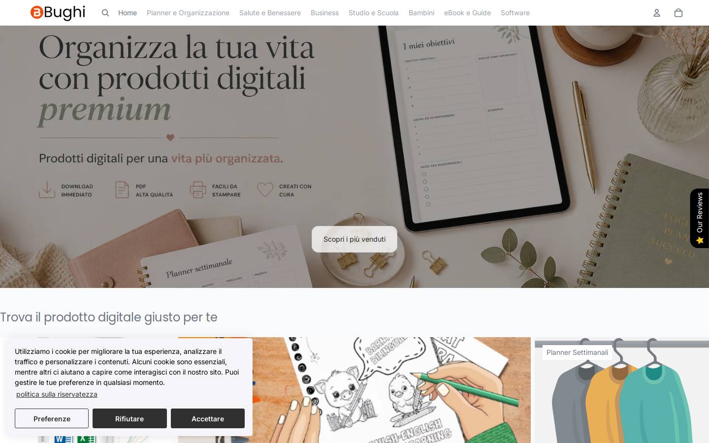 bughi.it homepage screenshot