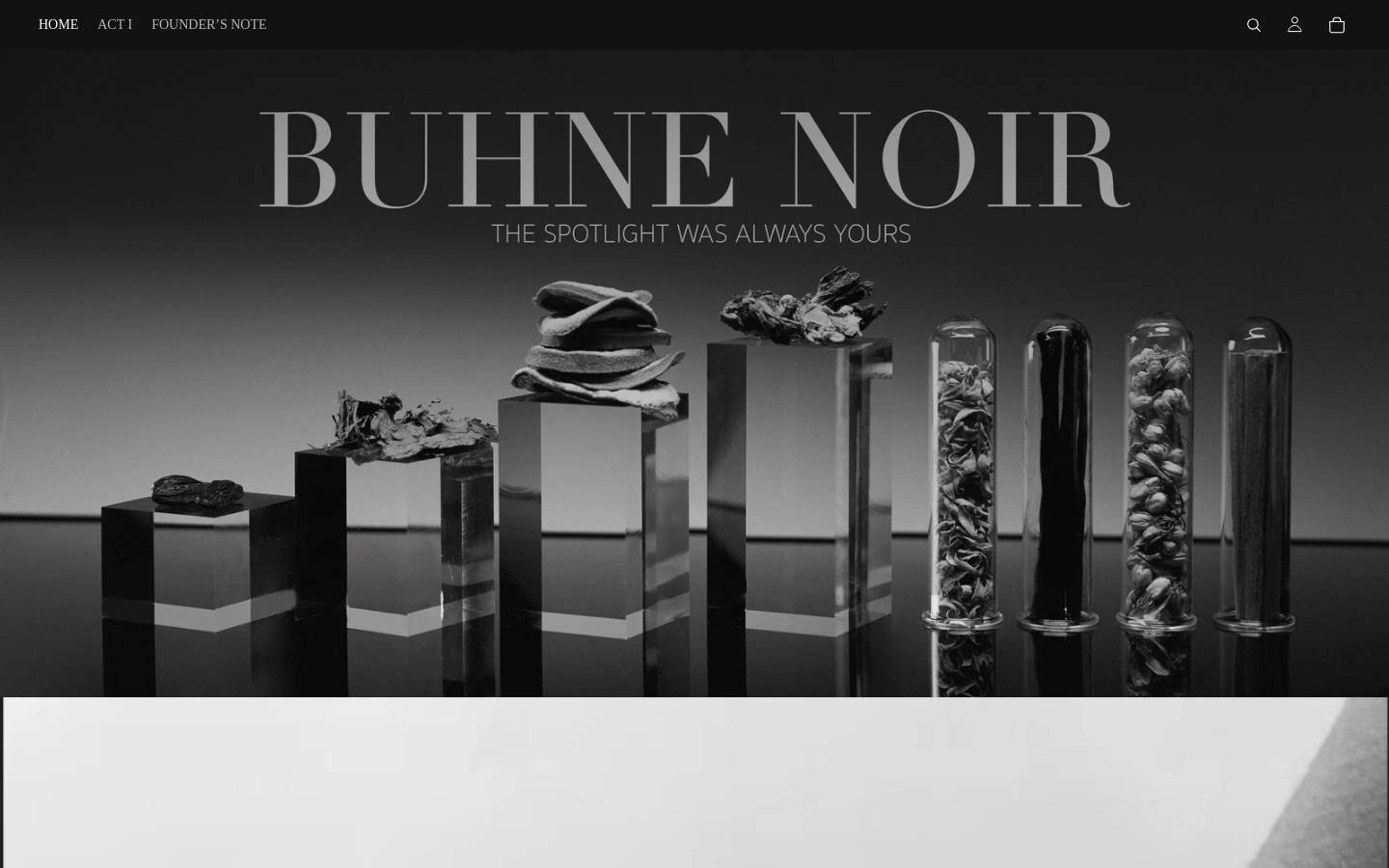 buhnenoir.com homepage screenshot