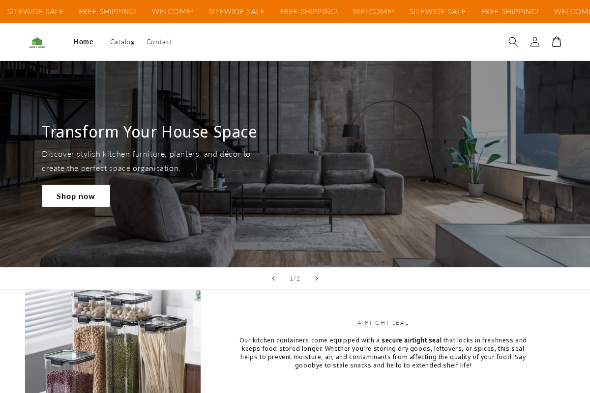 My Store homepage screenshot
